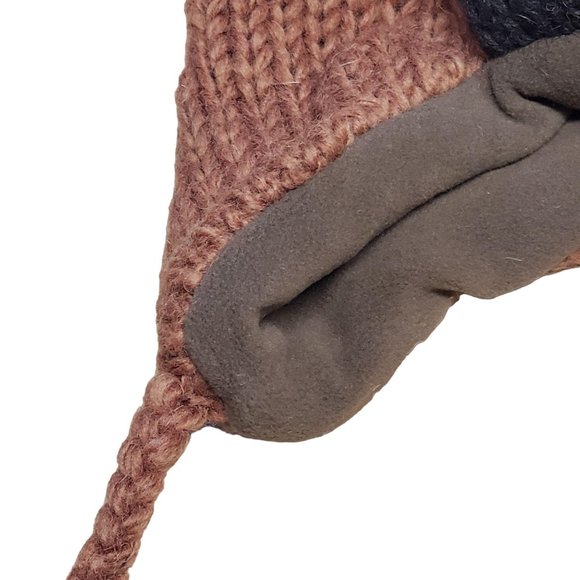 Wool Hat Reindeer Design One Size Brown - Picture 4 of 5